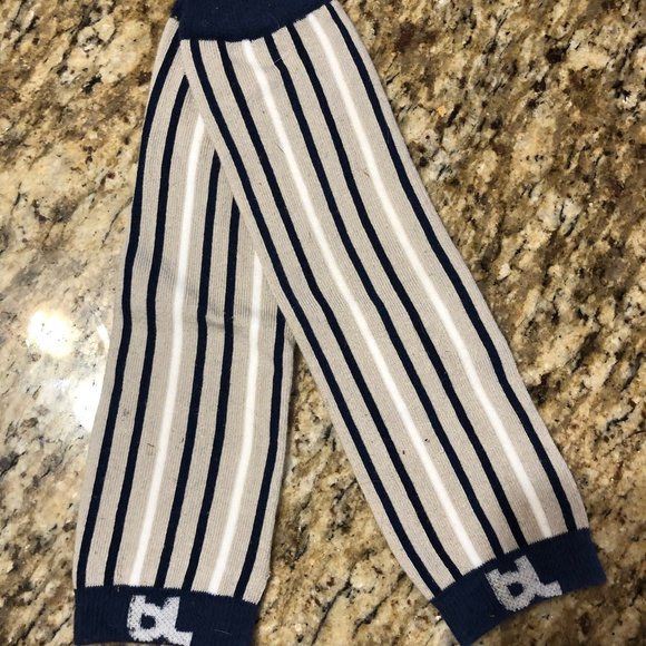 Blue & Grey Stripe Legwarmer (2) LW5210 Boutique NWT - Picture 1 of 1